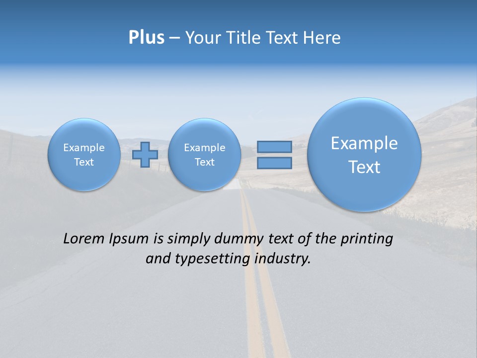 Brown Luis Highway PowerPoint Template