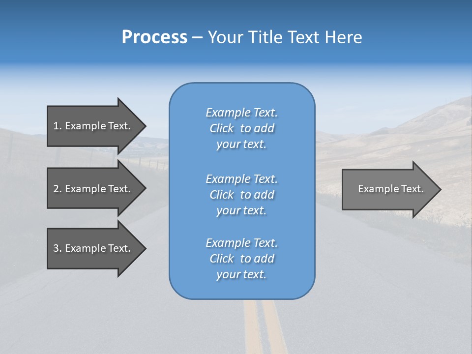 Brown Luis Highway PowerPoint Template