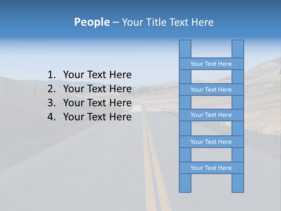 Brown Luis Highway PowerPoint Template