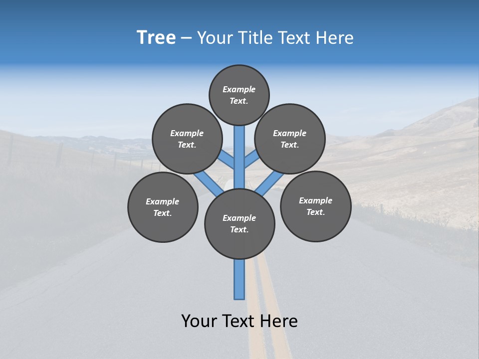 Brown Luis Highway PowerPoint Template