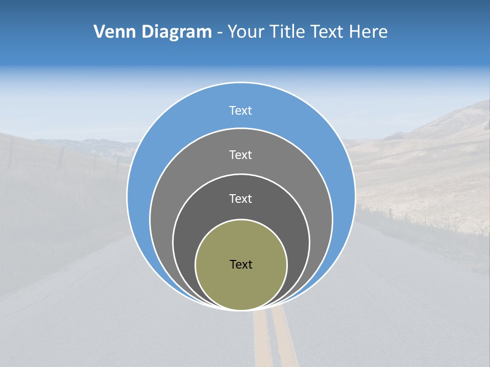 Brown Luis Highway PowerPoint Template