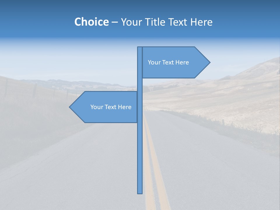 Brown Luis Highway PowerPoint Template