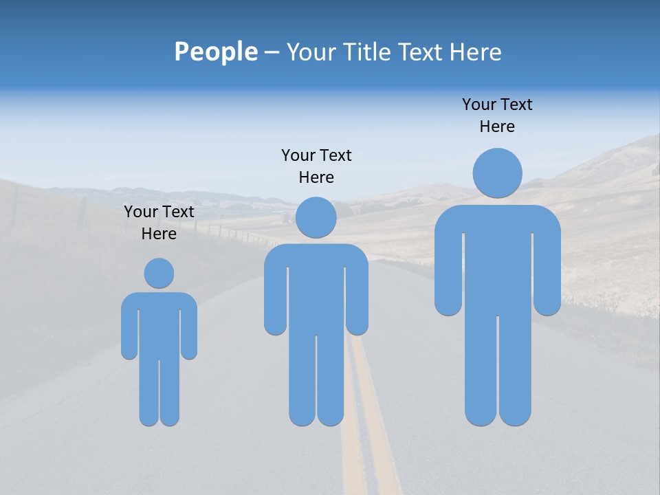 Brown Luis Highway PowerPoint Template