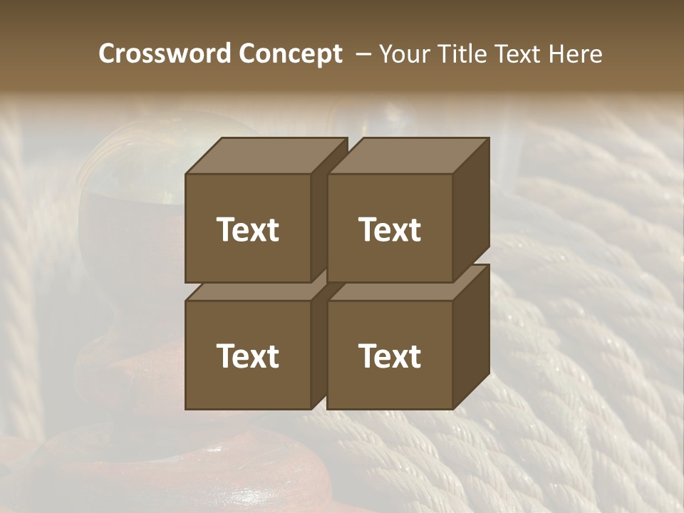 Transport Sea Cable PowerPoint Template