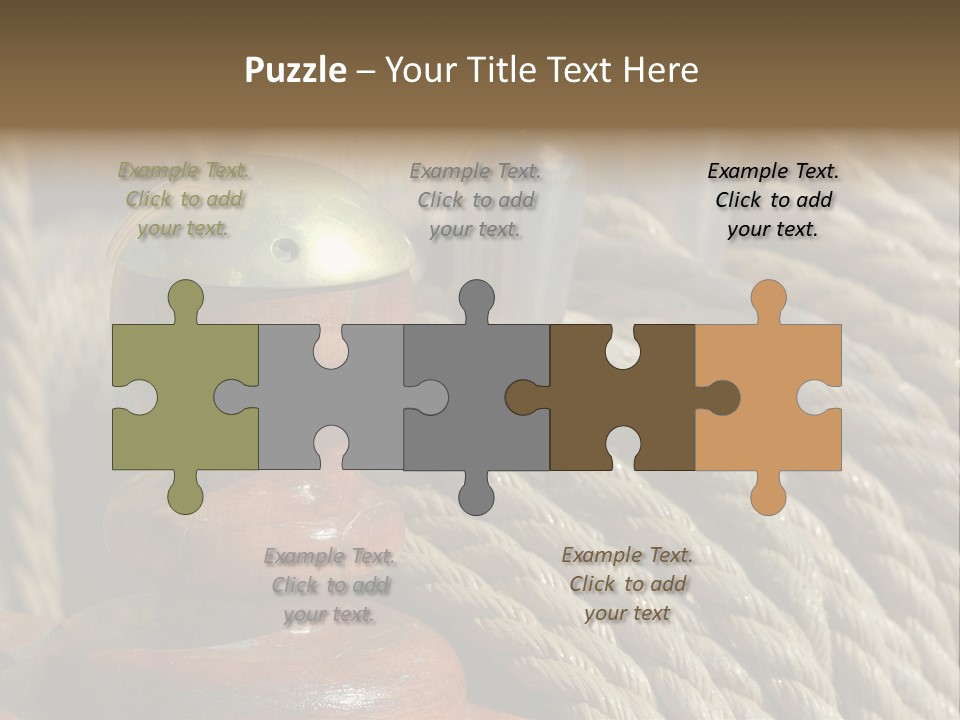 Transport Sea Cable PowerPoint Template