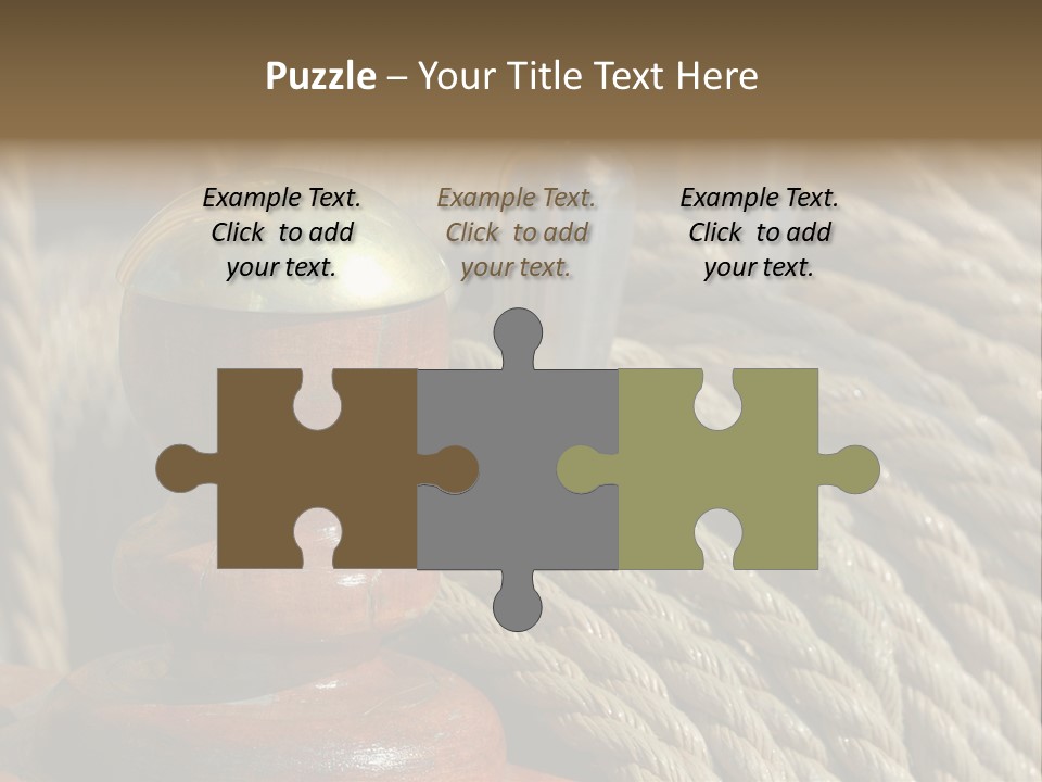 Transport Sea Cable PowerPoint Template