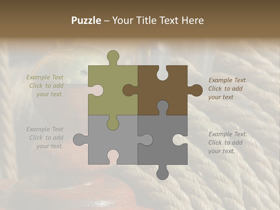 Transport Sea Cable PowerPoint Template