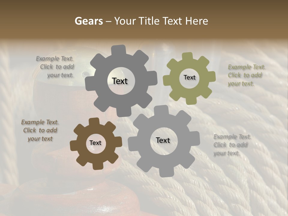 Transport Sea Cable PowerPoint Template