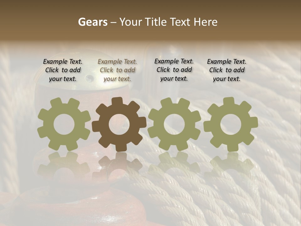 Transport Sea Cable PowerPoint Template