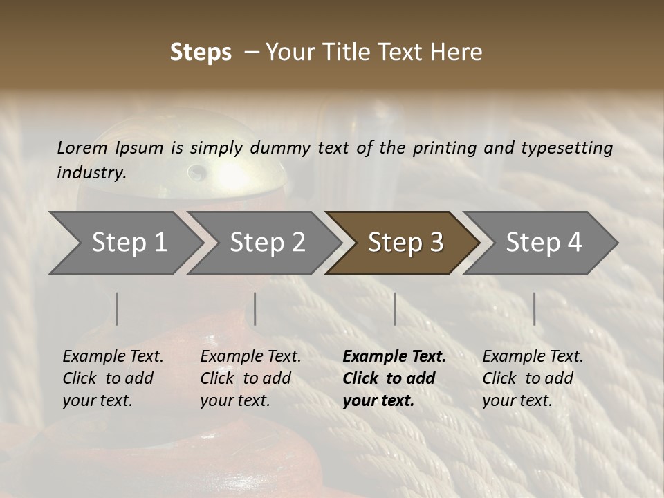 Transport Sea Cable PowerPoint Template