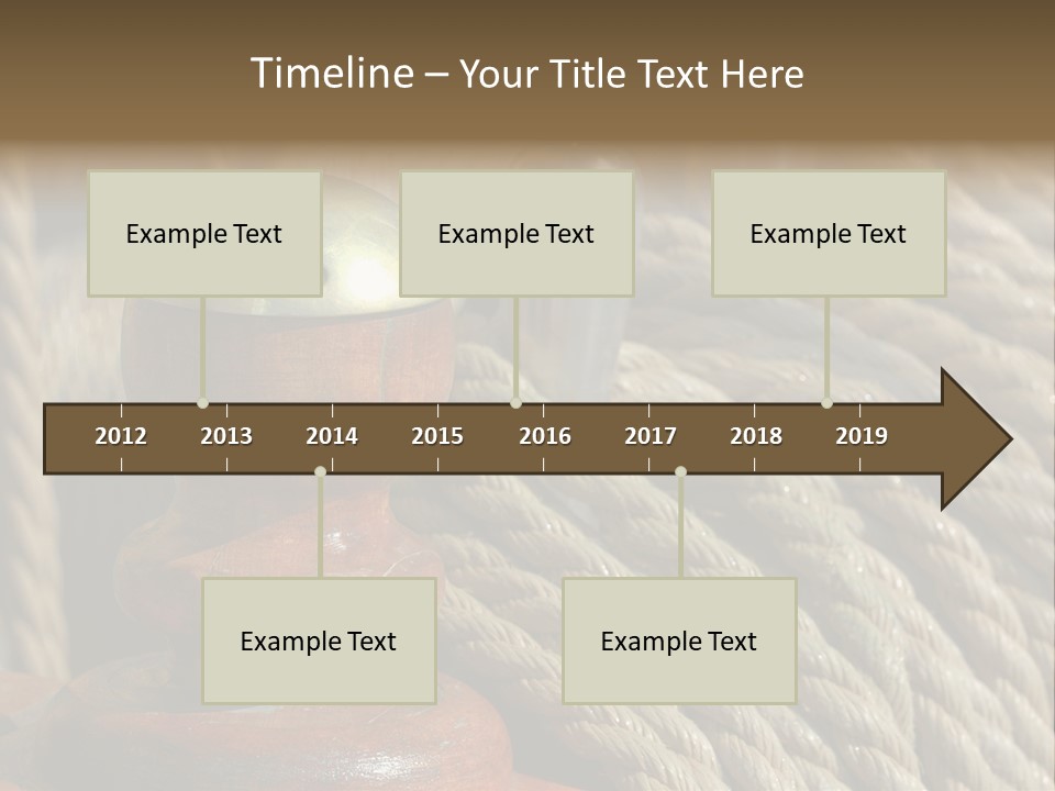 Transport Sea Cable PowerPoint Template