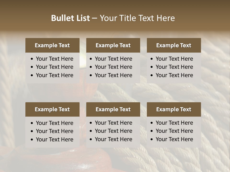 Transport Sea Cable PowerPoint Template