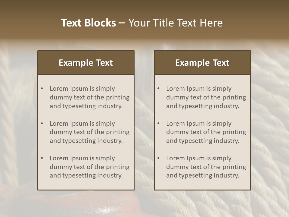 Transport Sea Cable PowerPoint Template