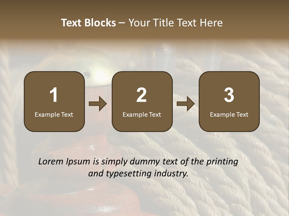 Transport Sea Cable PowerPoint Template