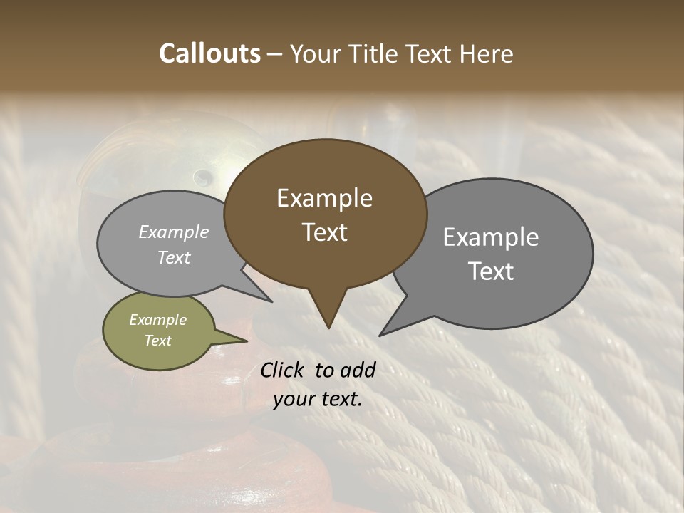 Transport Sea Cable PowerPoint Template