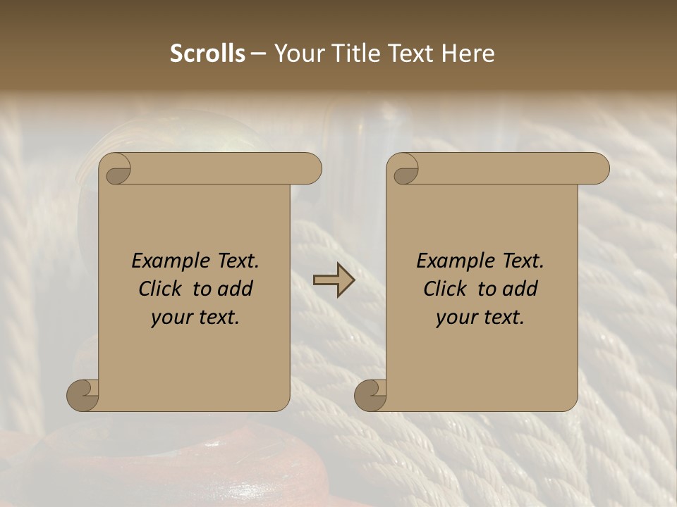 Transport Sea Cable PowerPoint Template