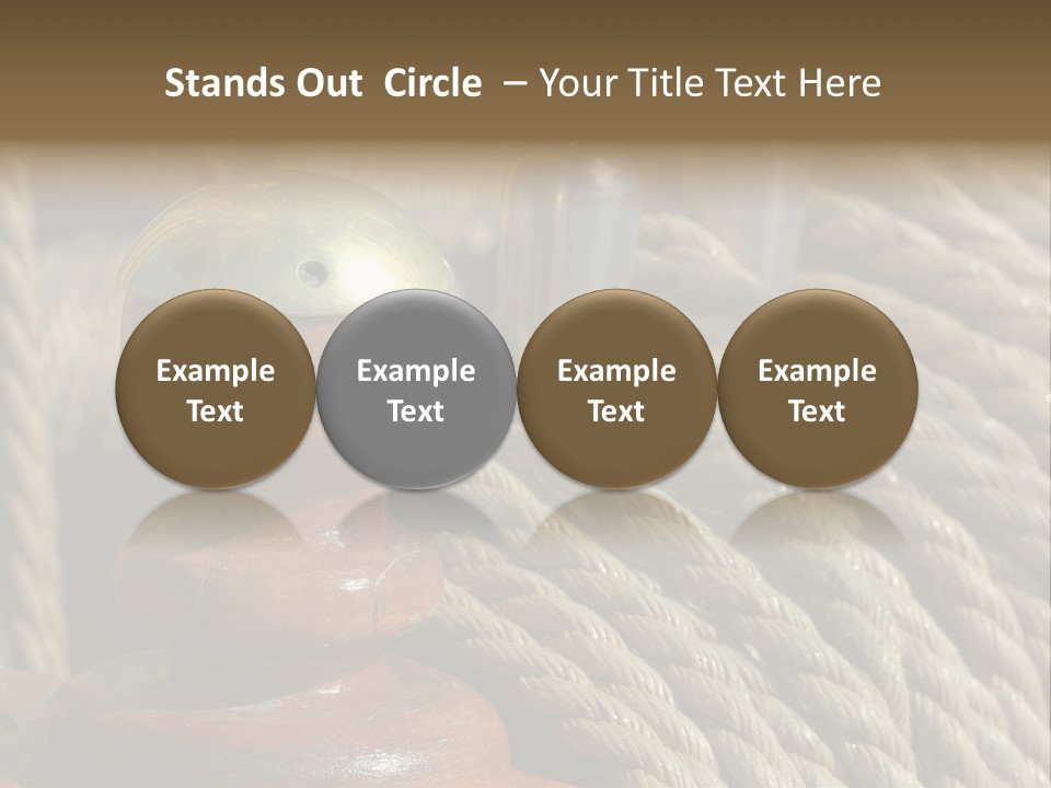 Transport Sea Cable PowerPoint Template