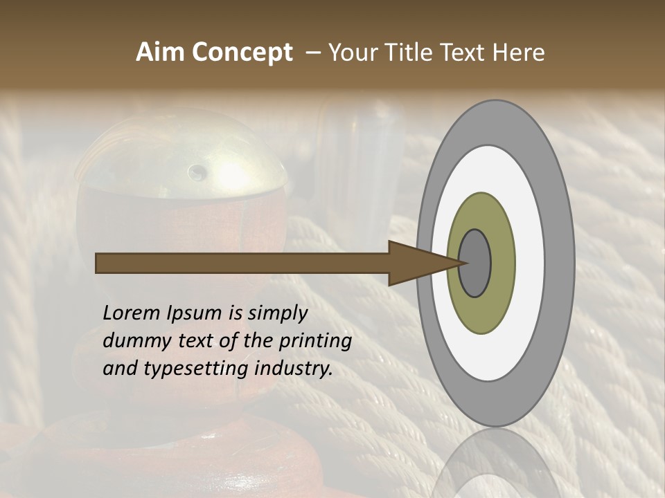 Transport Sea Cable PowerPoint Template