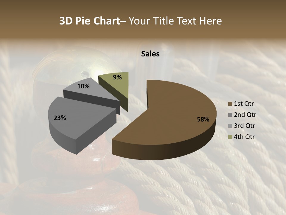 Transport Sea Cable PowerPoint Template