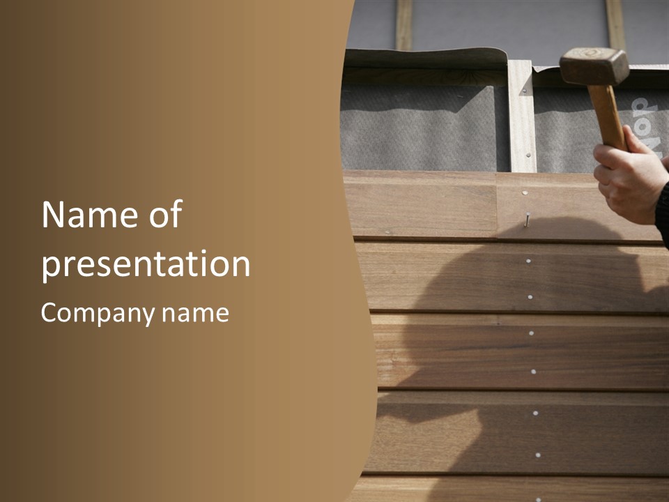 Tool Residencial Carpentry PowerPoint Template