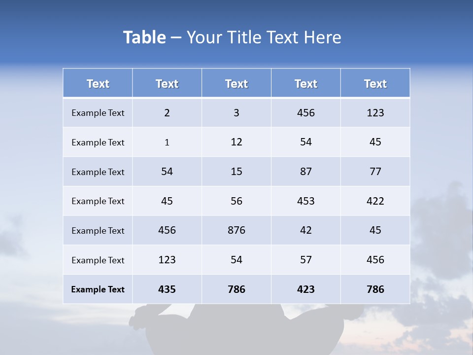 Karibik Sky Female PowerPoint Template