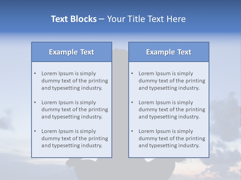 Karibik Sky Female PowerPoint Template