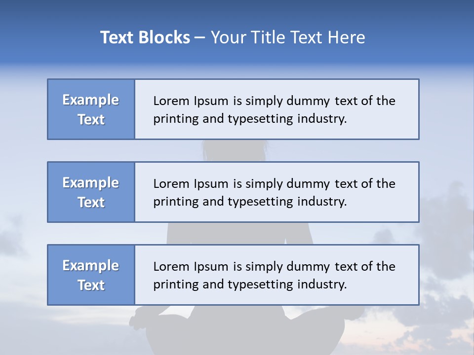 Karibik Sky Female PowerPoint Template