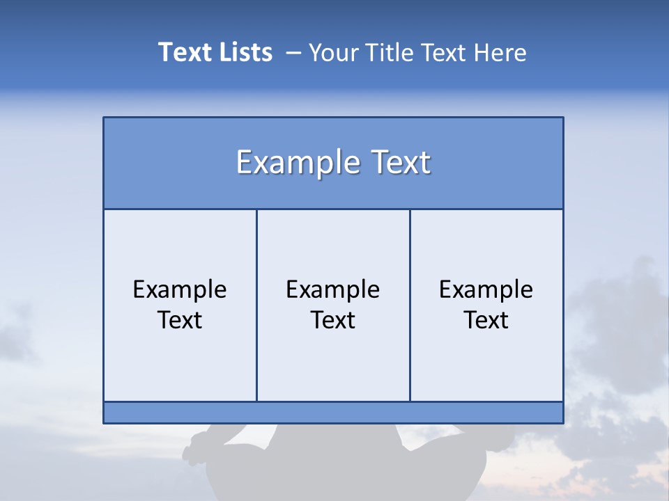 Karibik Sky Female PowerPoint Template