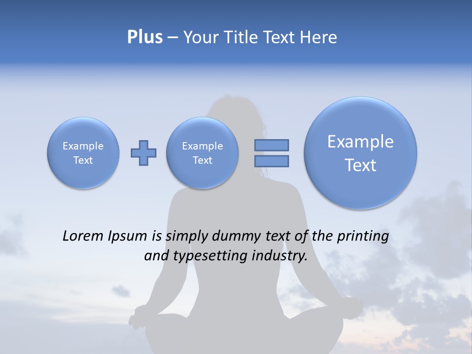 Karibik Sky Female PowerPoint Template