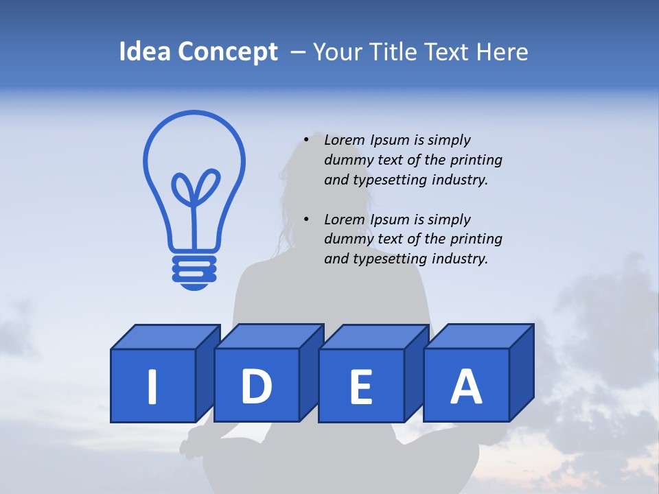 Karibik Sky Female PowerPoint Template