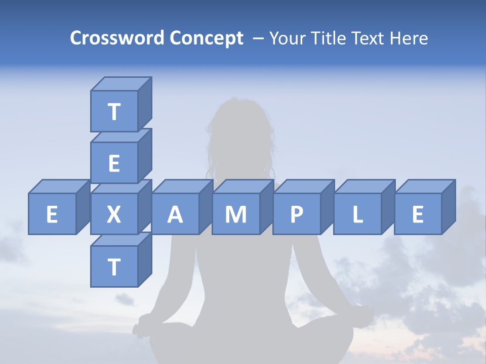 Karibik Sky Female PowerPoint Template