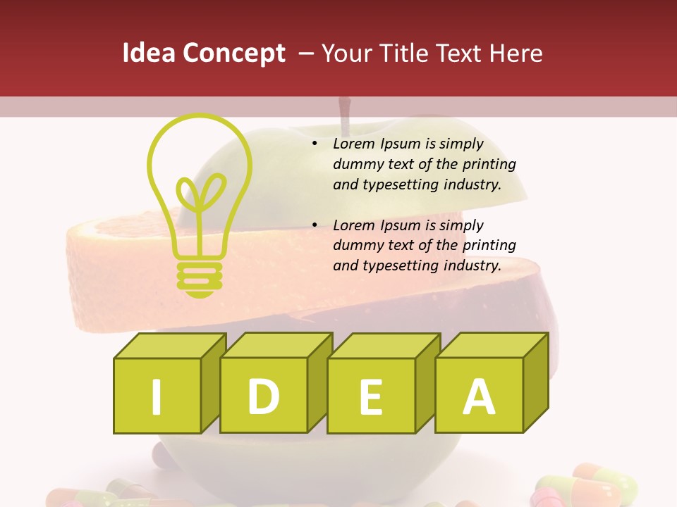 Isolated Tablet Nature PowerPoint Template