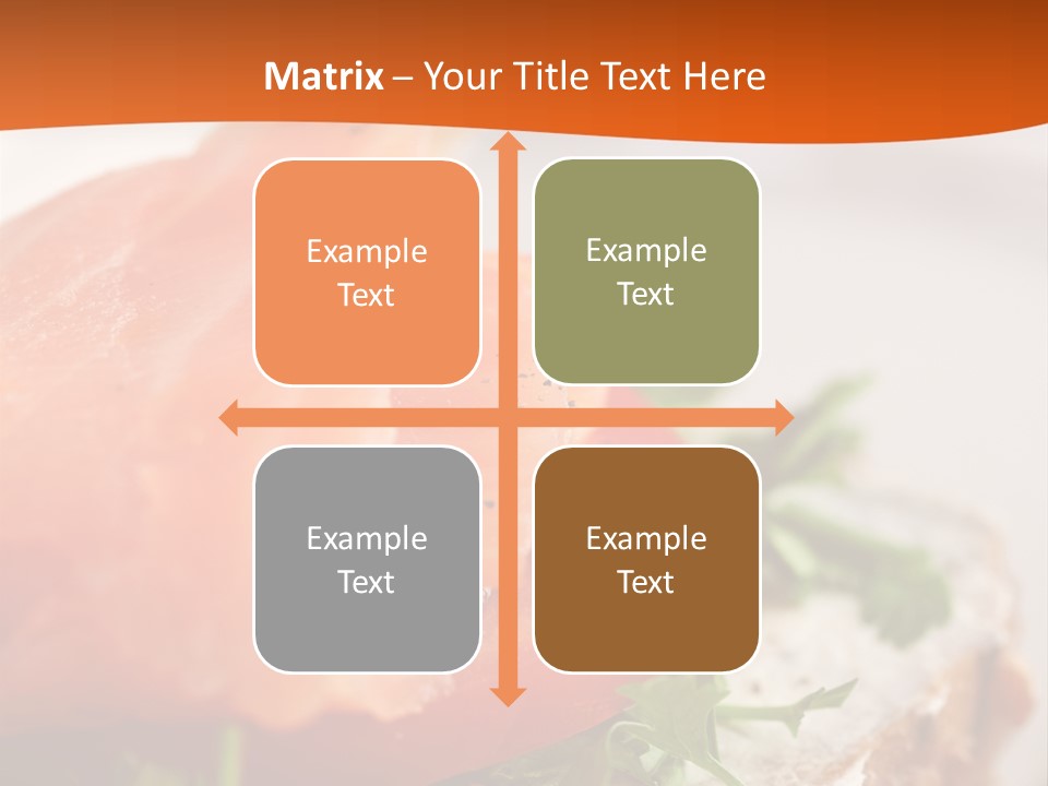 Sandwich Parsley Tomato PowerPoint Template