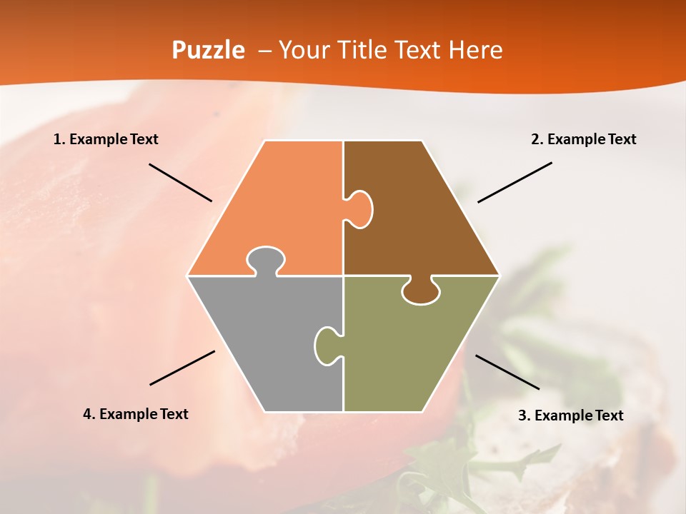 Sandwich Parsley Tomato PowerPoint Template