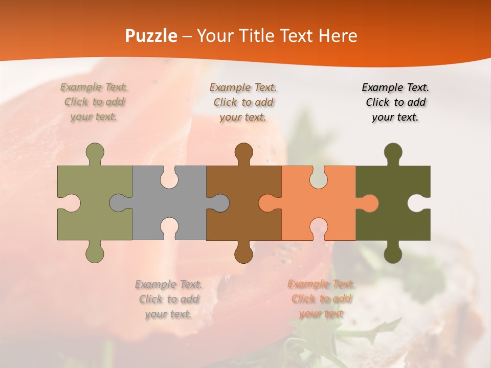 Sandwich Parsley Tomato PowerPoint Template