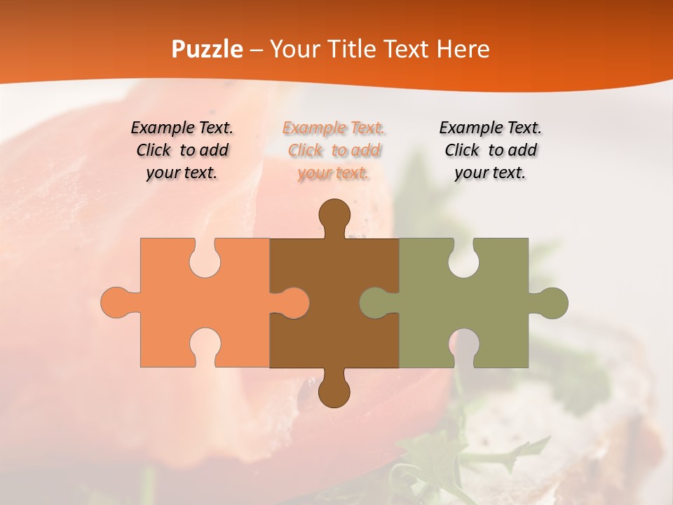 Sandwich Parsley Tomato PowerPoint Template