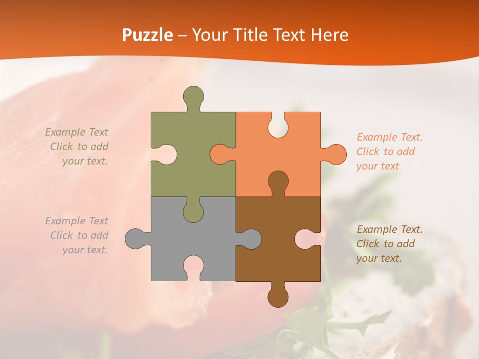 Sandwich Parsley Tomato PowerPoint Template