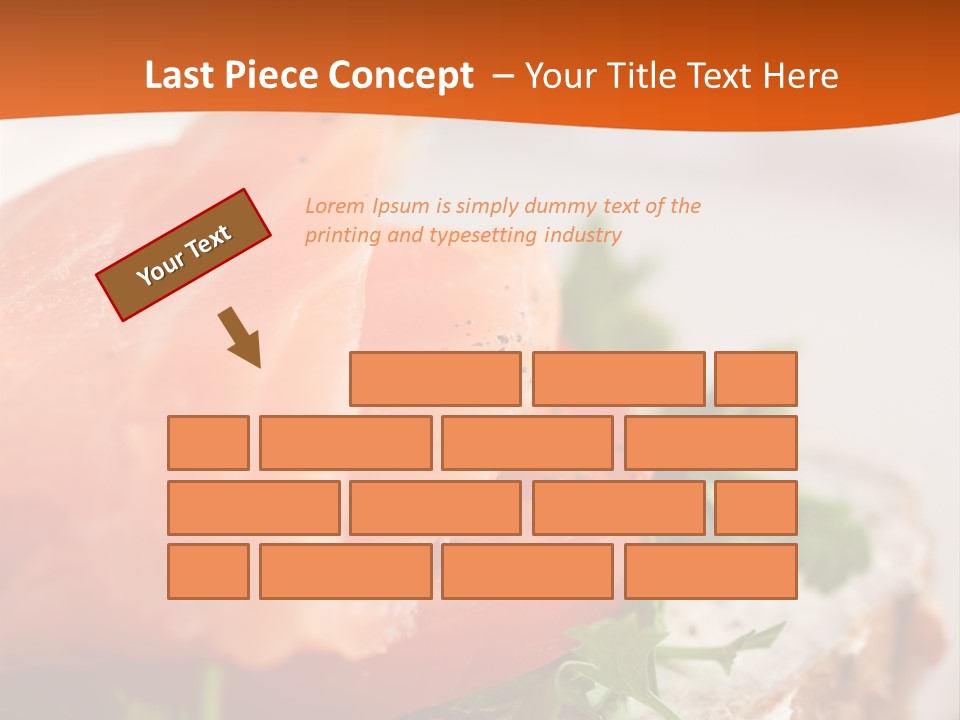 Sandwich Parsley Tomato PowerPoint Template