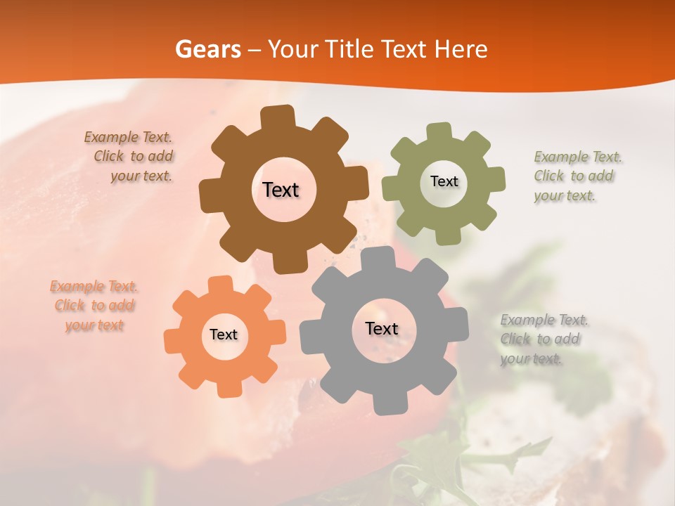 Sandwich Parsley Tomato PowerPoint Template