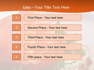 Sandwich Parsley Tomato PowerPoint Template