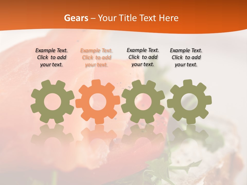 Sandwich Parsley Tomato PowerPoint Template