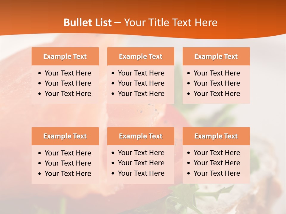 Sandwich Parsley Tomato PowerPoint Template
