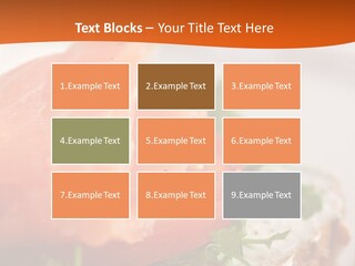 Sandwich Parsley Tomato PowerPoint Template