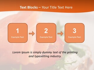 Sandwich Parsley Tomato PowerPoint Template