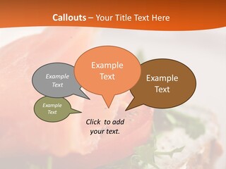 Sandwich Parsley Tomato PowerPoint Template