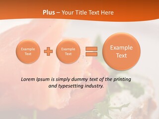 Sandwich Parsley Tomato PowerPoint Template
