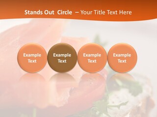 Sandwich Parsley Tomato PowerPoint Template