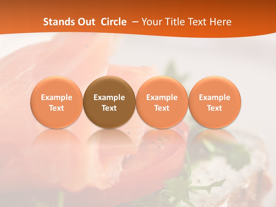 Sandwich Parsley Tomato PowerPoint Template