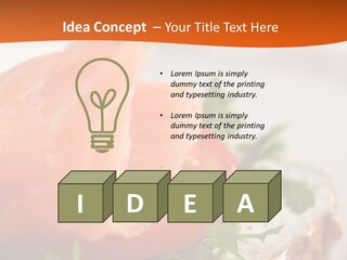 Sandwich Parsley Tomato PowerPoint Template