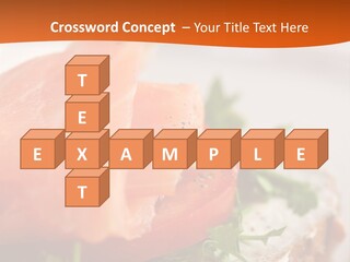 Sandwich Parsley Tomato PowerPoint Template